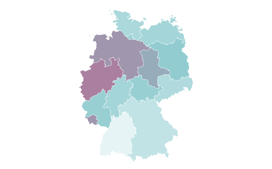 Affinity by region — Evan Peters, Germany