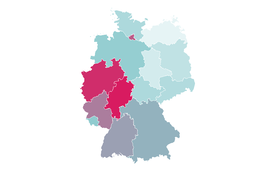 Affinity by region — Exfoliation (cosmetology), Germany