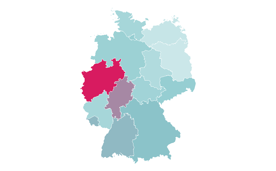 Affinity by region — Exhaust gas, Germany