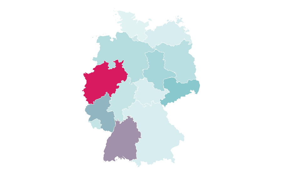 Affinity by region — Exhibition game, Germany