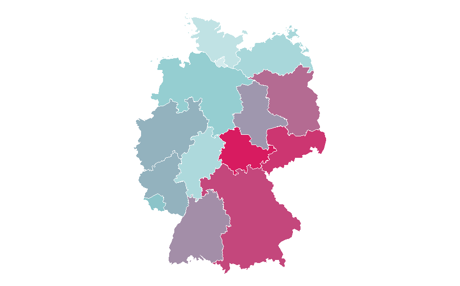 Affinity by region — Experiential gifts, Germany