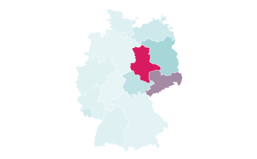 Affinity by region — Express train, Germany
