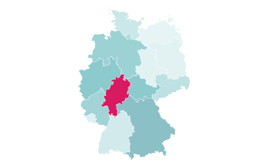 Affinity by region — Extras (TV series), Germany