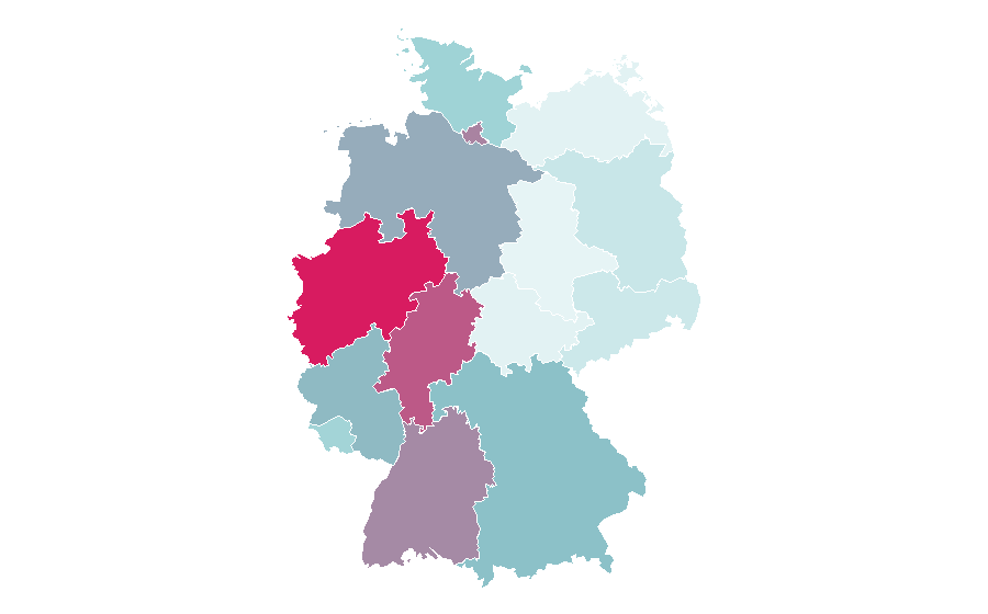 Affinity by region — Eyes Lips Face, Germany
