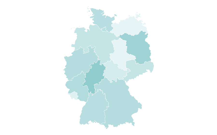 Affinité par région — Fabric (club), Allemagne
