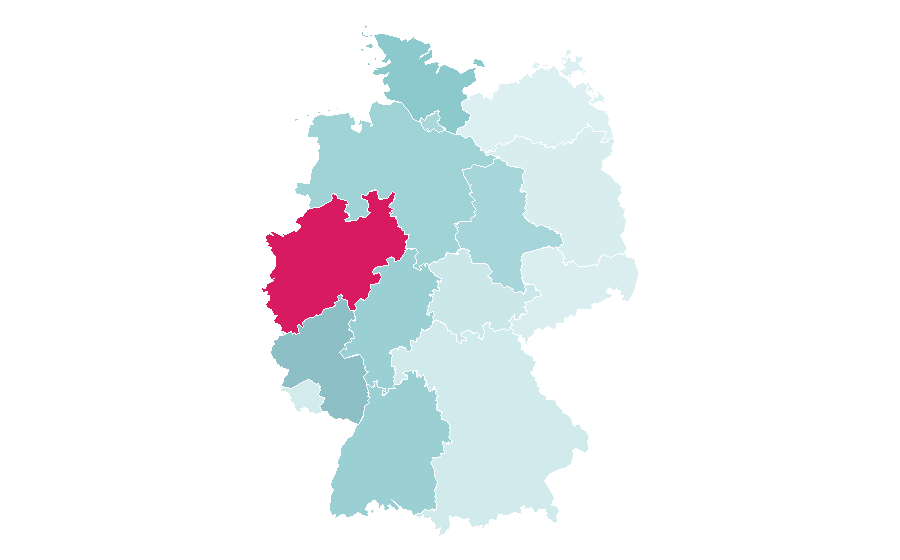 Affinità per regione — Fachhochschule, Germania