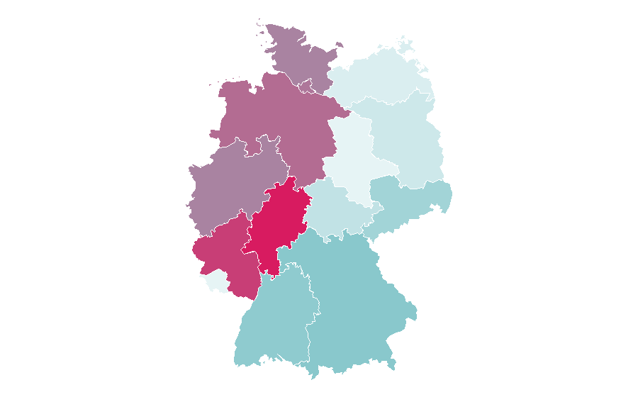 Affinity by region — Faith, Germany
