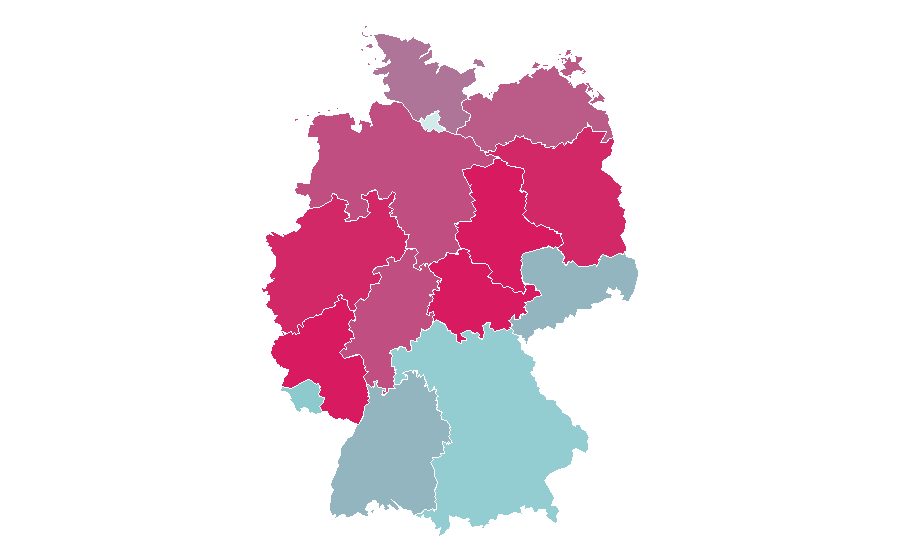 Affinity by region — Fallen, Germany