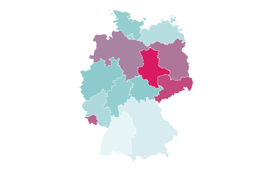 Affinity by region — Fallout (series), Germany
