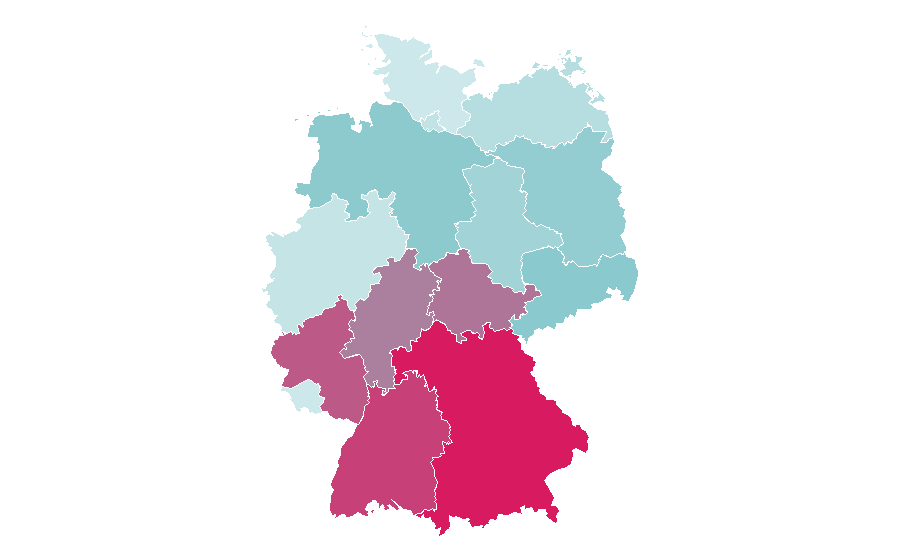 Affinity by region — Familotel, Germany