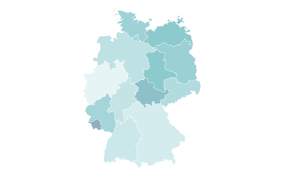 Affinity by region — Family medicine, Germany