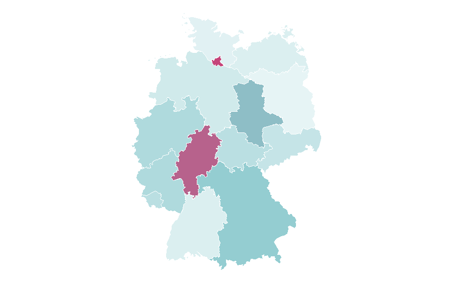 Affinity by region — Fan club, Germany