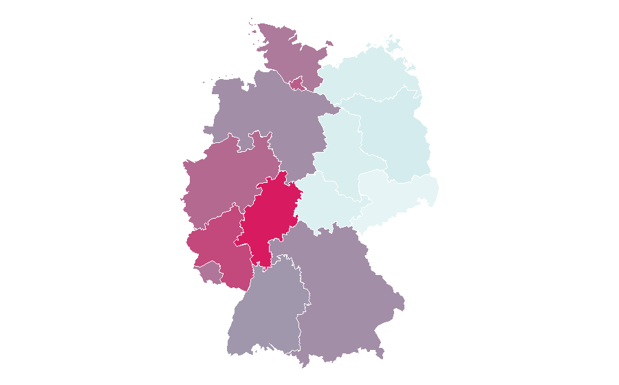 Affinity by region — Farah Pahlavi, Germany