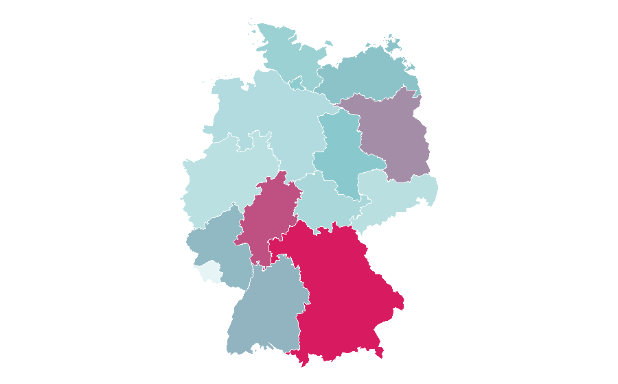 Affinità per regione — Fast food restaurants, Germania