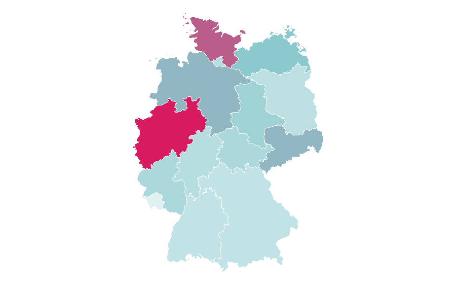 Affinité par région — Fauna, Allemagne
