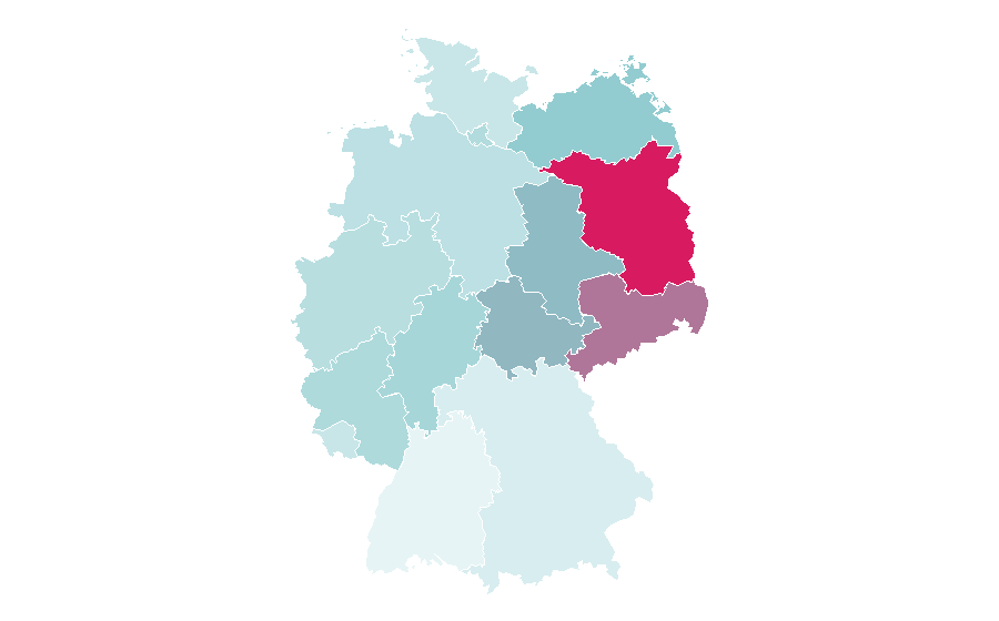Affinity by region — Federal Criminal Police Office (Germany), Germany