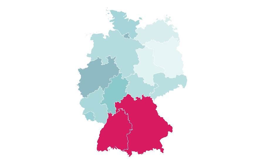 Affinity by region — Fee., Germany