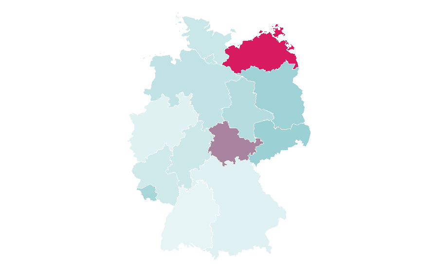 Affinity by region — Feine Sahne Fischfilet, Germany