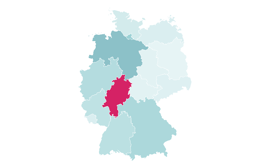 Affinity by region — Femininity, Germany
