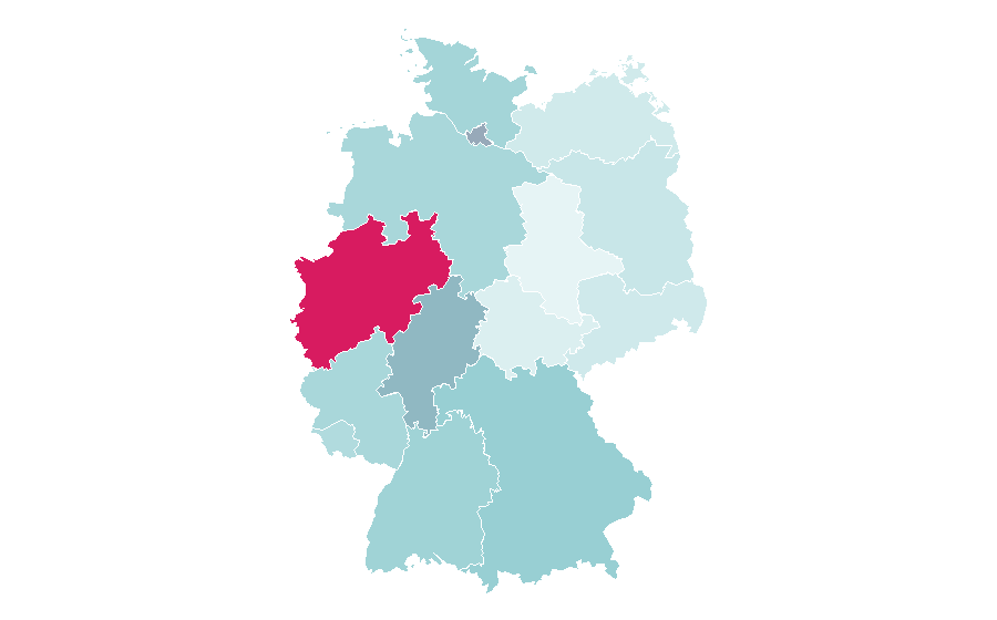 Affinity by region — FernUniversität Hagen, Germany