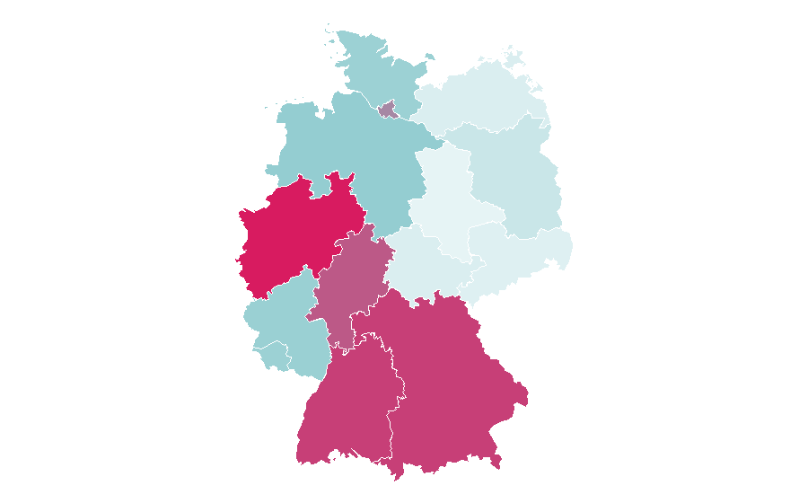 Affinity by region — Fiat 600, Germany