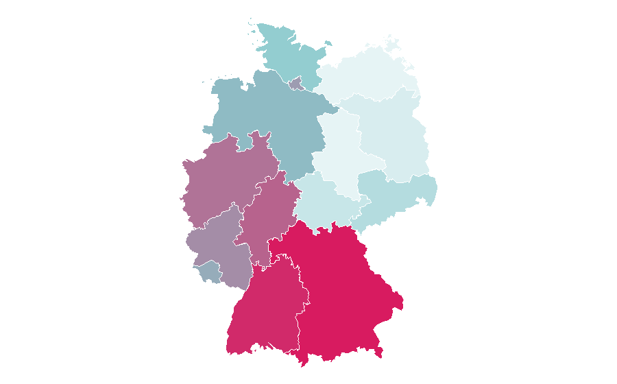 Affinity by region — Fiat Panda, Germany