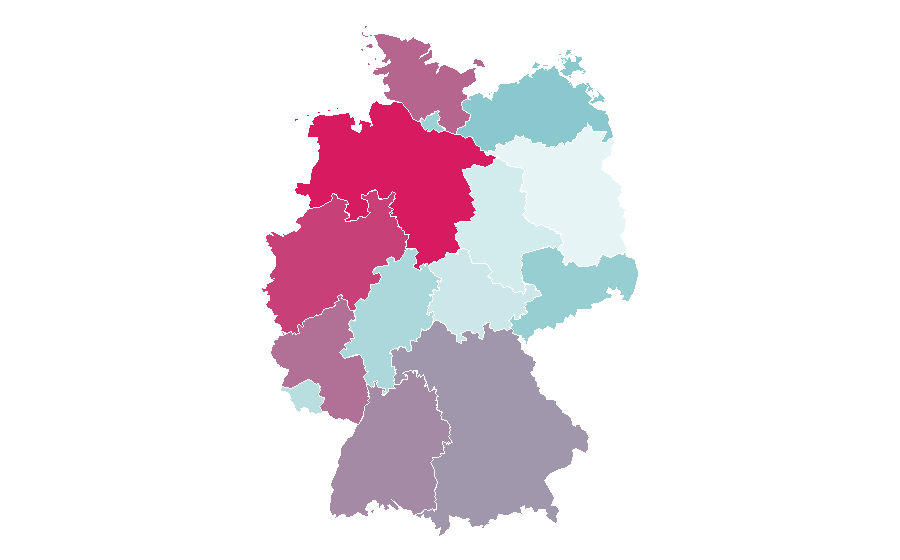 Affinity by region — FIBA Basketball World Cup, Germany