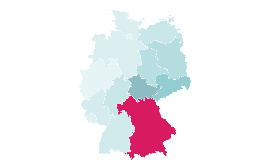 Affinity by region — Fichtel Mountains, Germany