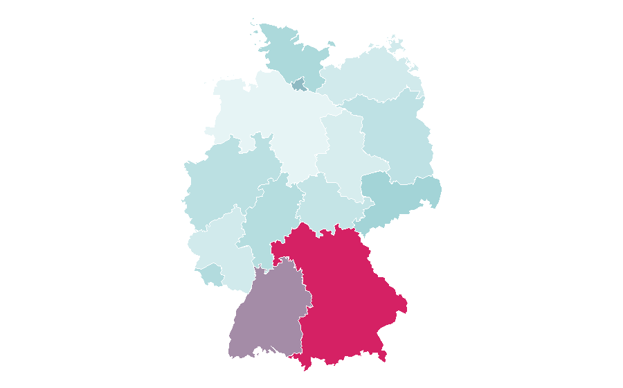 Affinity by region — Figure drawing, Germany