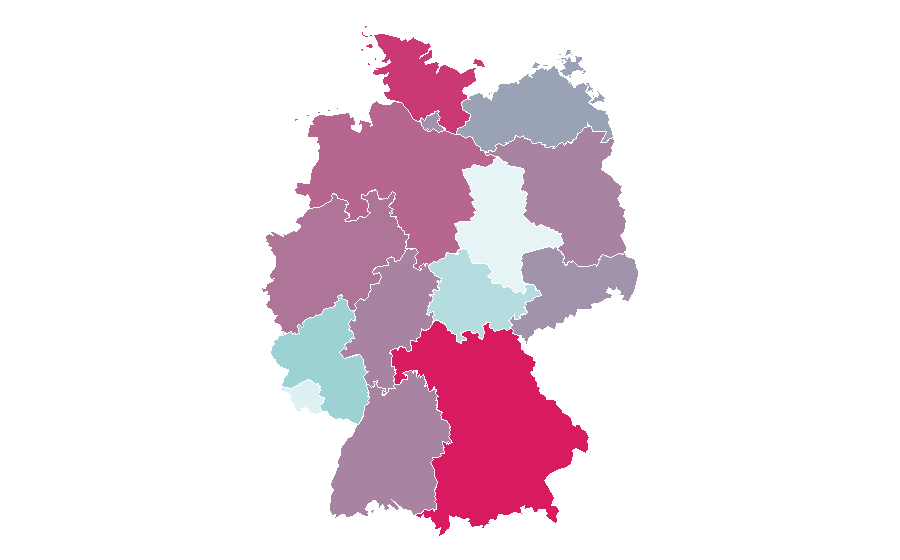 Affinität nach Region — Finland, Deutschland