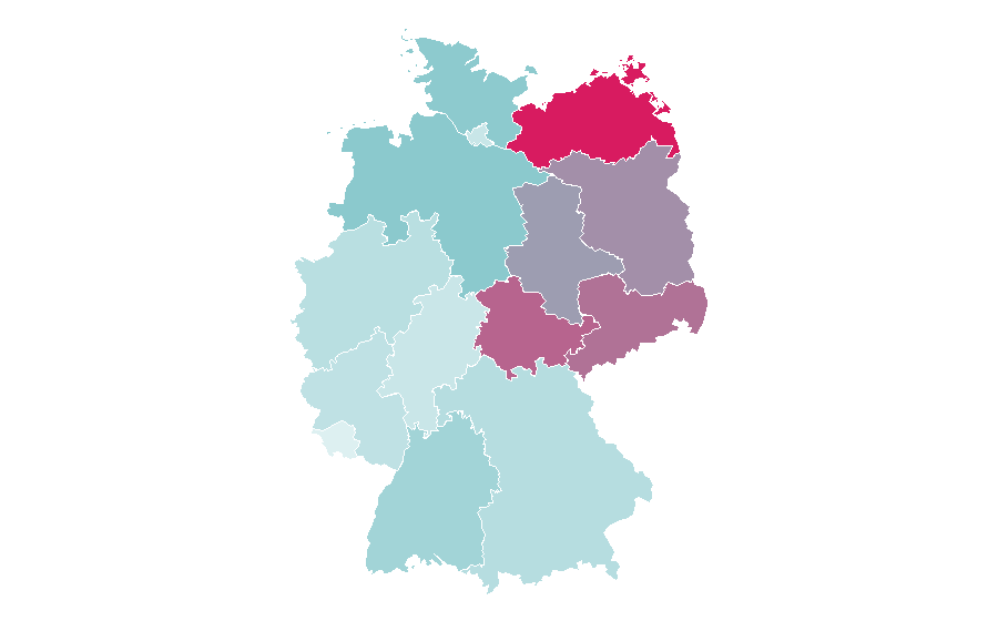 Affinità per regione — Fire department, Germania