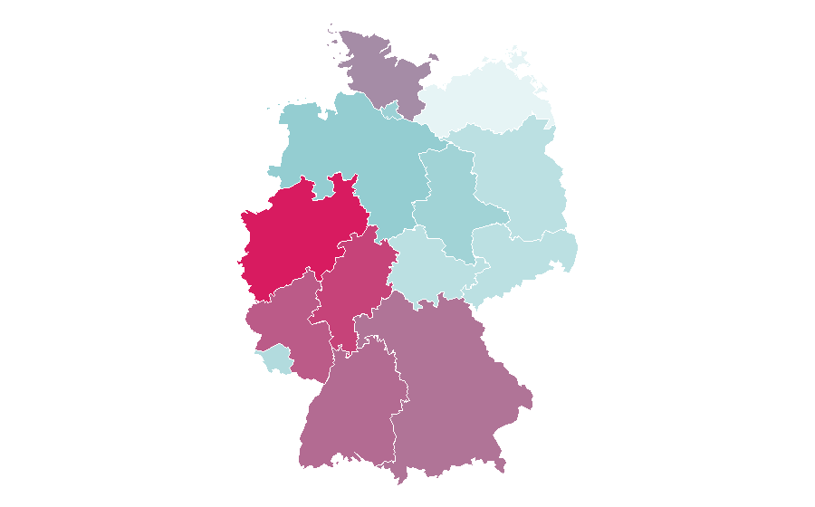 Affinity by region — Fire protection, Germany