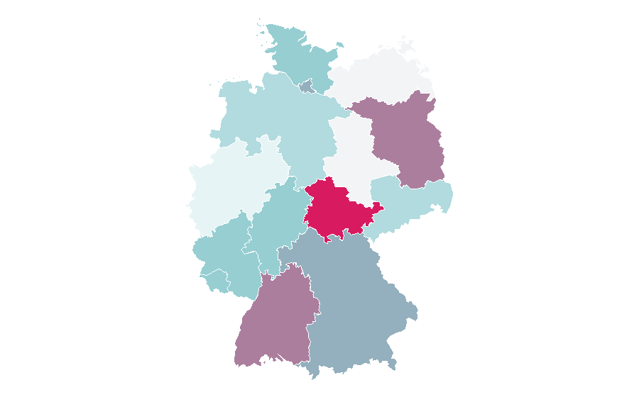 Afinidad por región — First-class cricket, Alemania