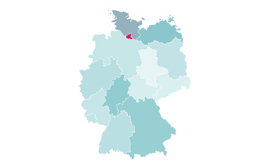 Affinity by region — Fish and chips, Germany