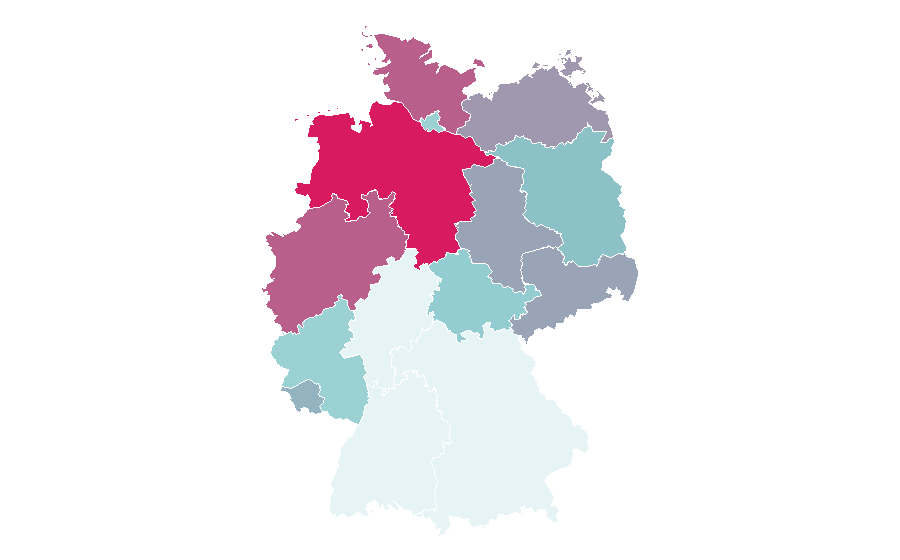 Afinidad por región — Fitnacraft, Alemania
