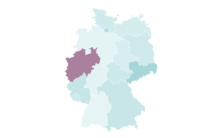 Affinité par région — FitX, Allemagne
