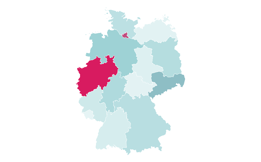 Affinity by region — Flaschenpost, Germany