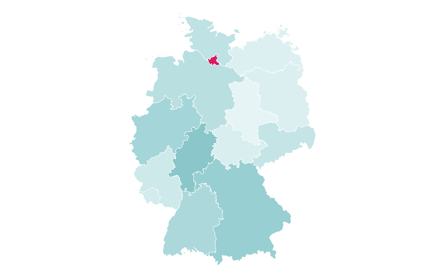 Affinity by region — Flat white, Germany