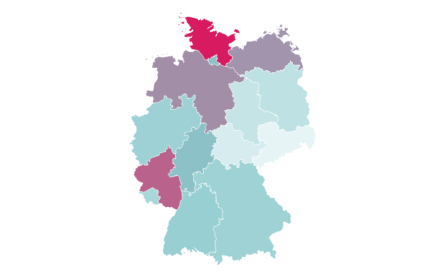 Afinidad por región — Flea market, Alemania