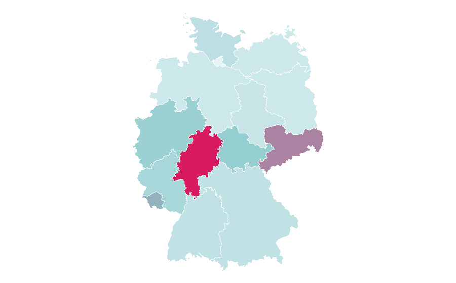 Affinity by region — Flirting, Germany
