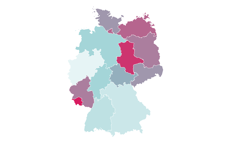 Affinité par région — Floristry, Allemagne