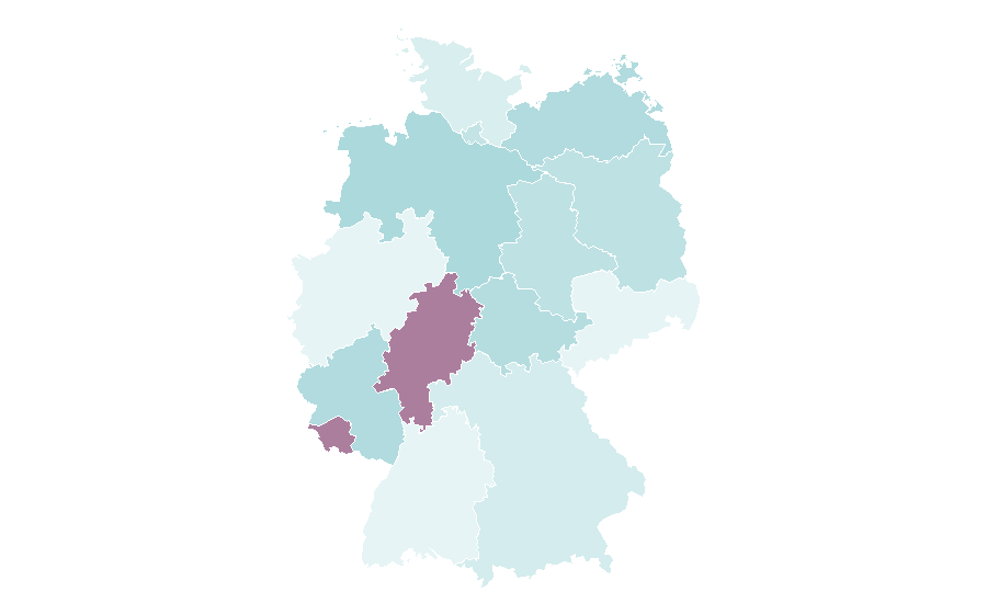 Afinidad por región — Flower garden, Alemania