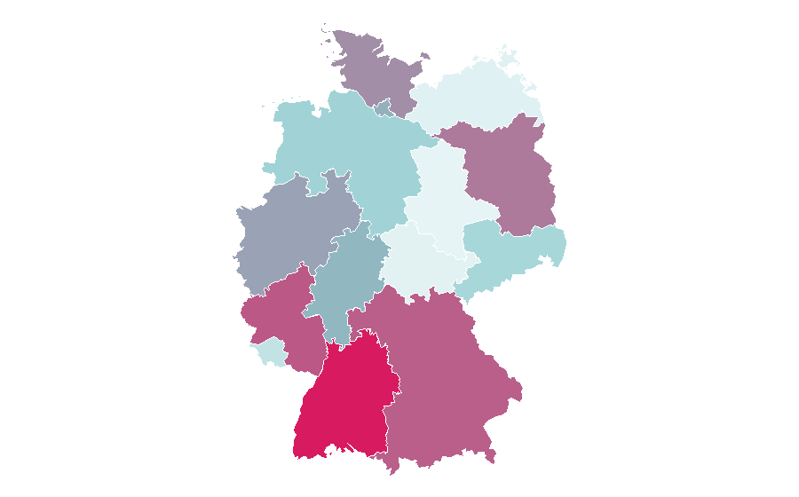 Afinidad por región — Fluege.de, Alemania