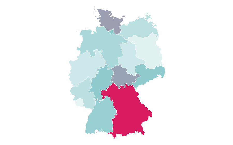 Affinità per regione — Fly fishing, Germania