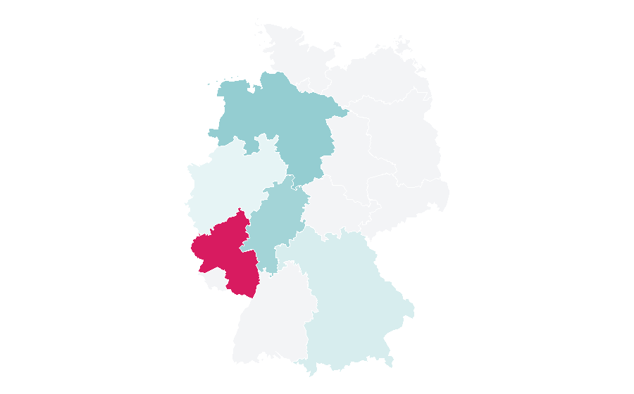 Affinity by region — Fly fishing tackle, Germany