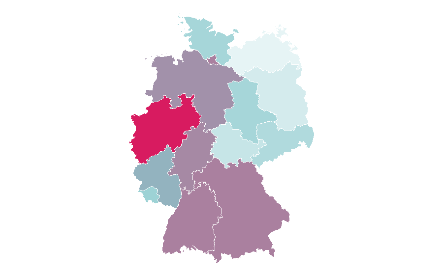 Affinity by region — Folic acid, Germany