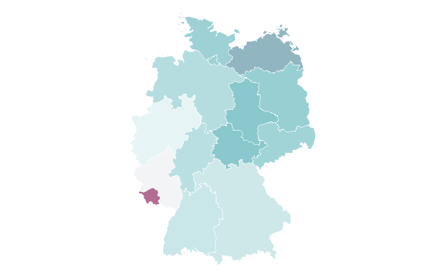 Affinity by region — Folk metal, Germany