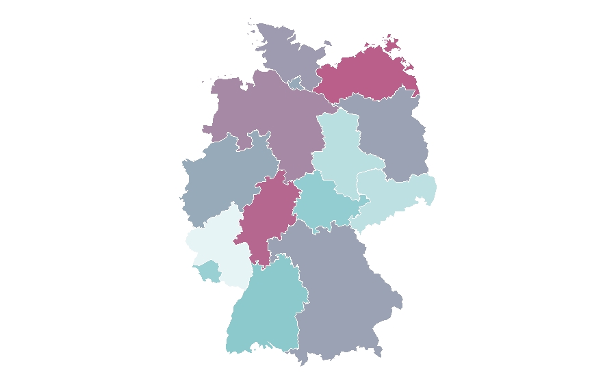 Affinity by region — Food waste, Germany