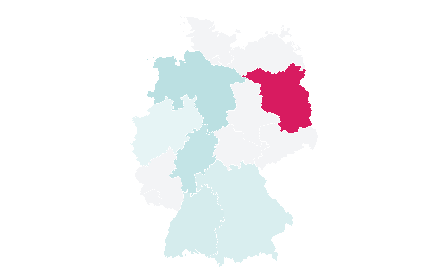 Affinity by region — Food writing, Germany