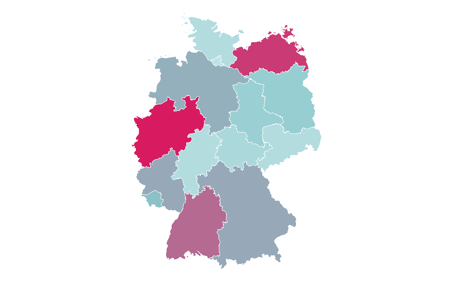 Affinity by region — Football player, Germany